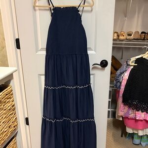 Ann Taylor Navy Blue Maxi Dress